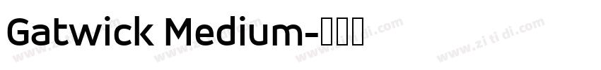 Gatwick Medium字体转换
